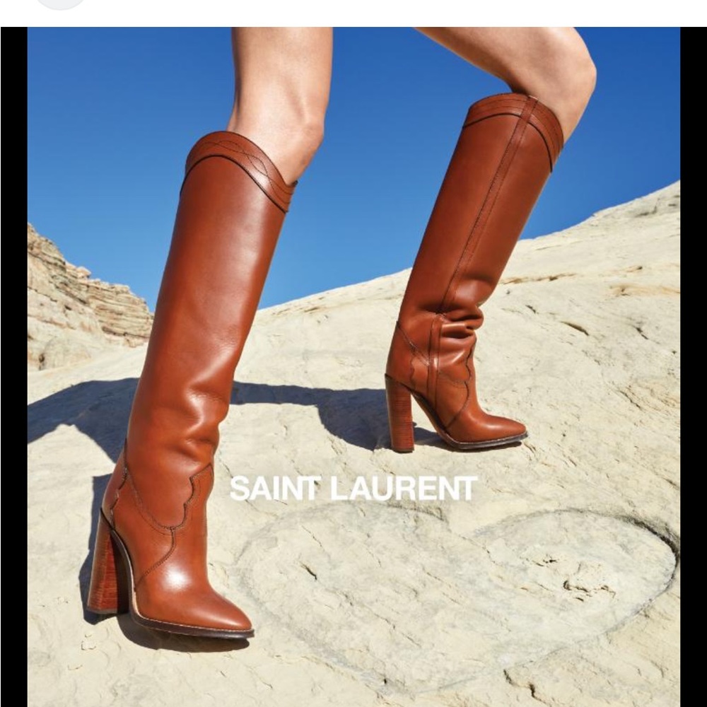 Saint Laurent Kate Knee High boots-New with Tags! Super Chic! Original!